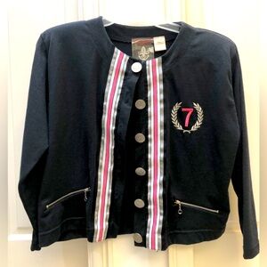 Gambler jacket very cute with the faux quarters as buttons and lucky # seven.